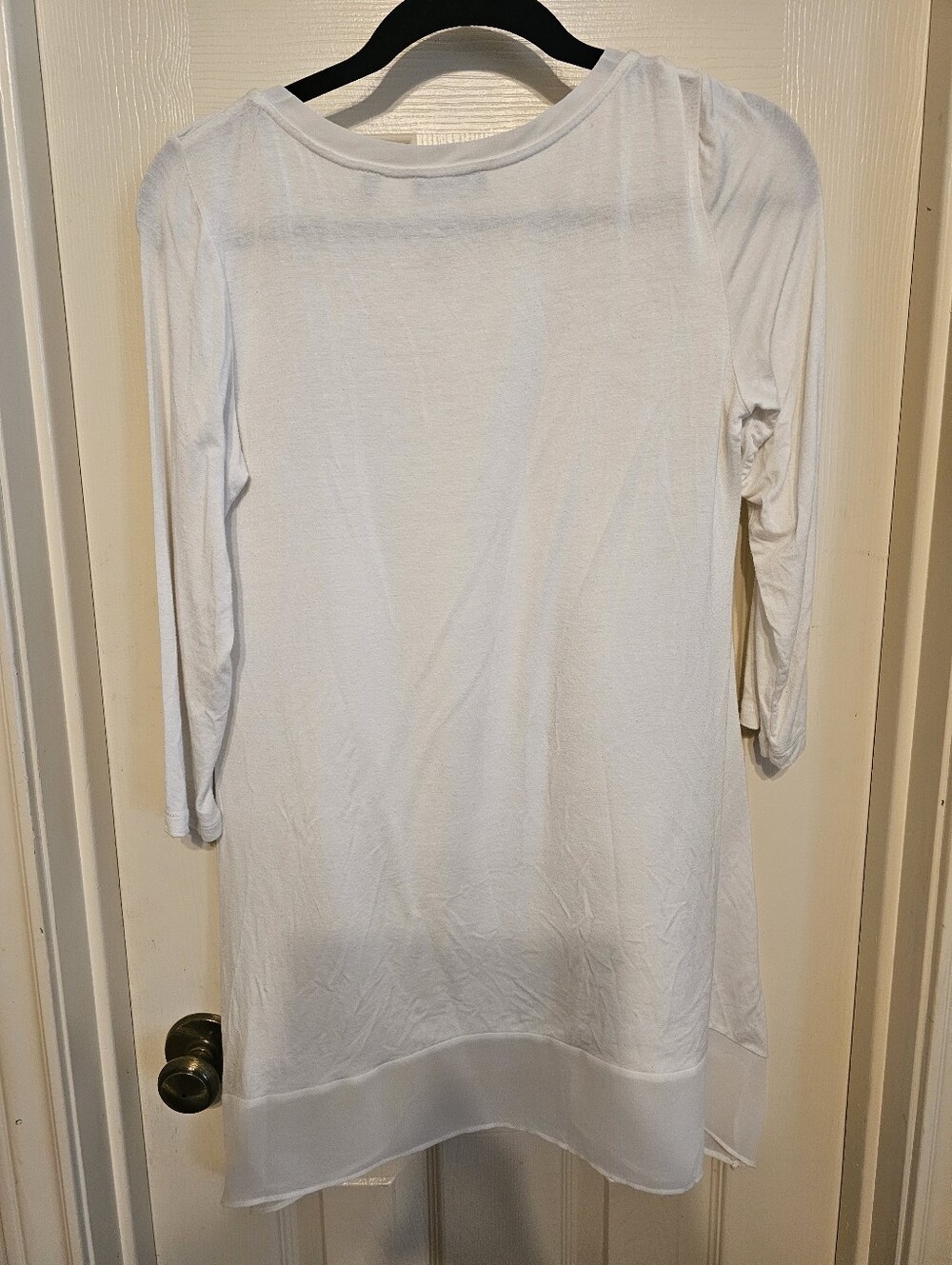 Love Tree Ivory Wave-Textured Tunic Top - Picture 7 of 7